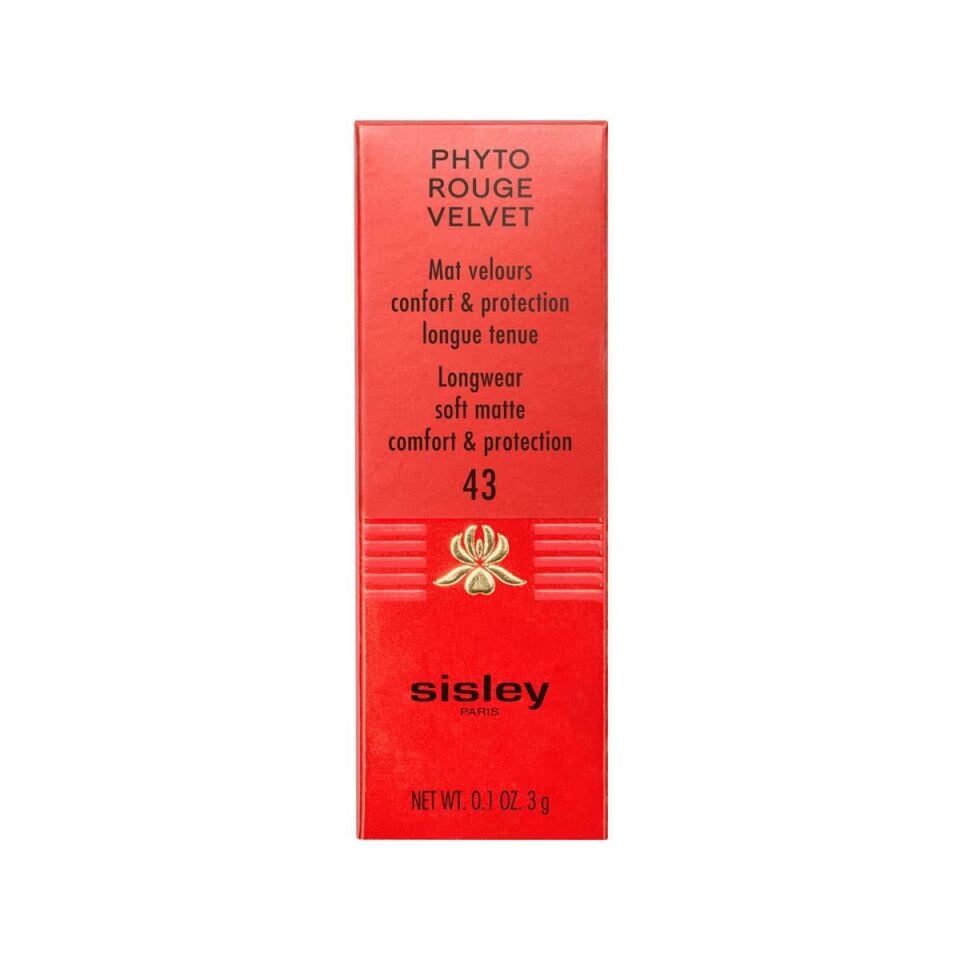 Phyto Rouge Velvet - Kadife Dokulu Mat Ruj 43 ROUGE ARDENT